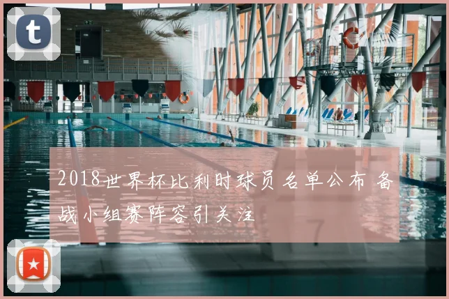2018世界杯比利时球员名单公布 备战小组赛阵容引关注